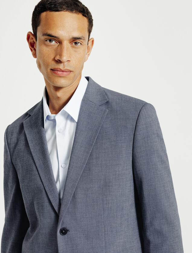 Tweekleurig comfort fit kostuumvest