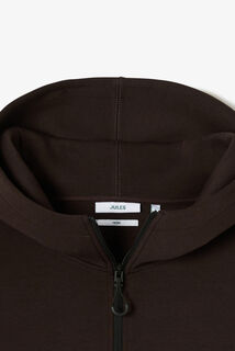 Sweat &agrave; capuche zipp&eacute; cordons