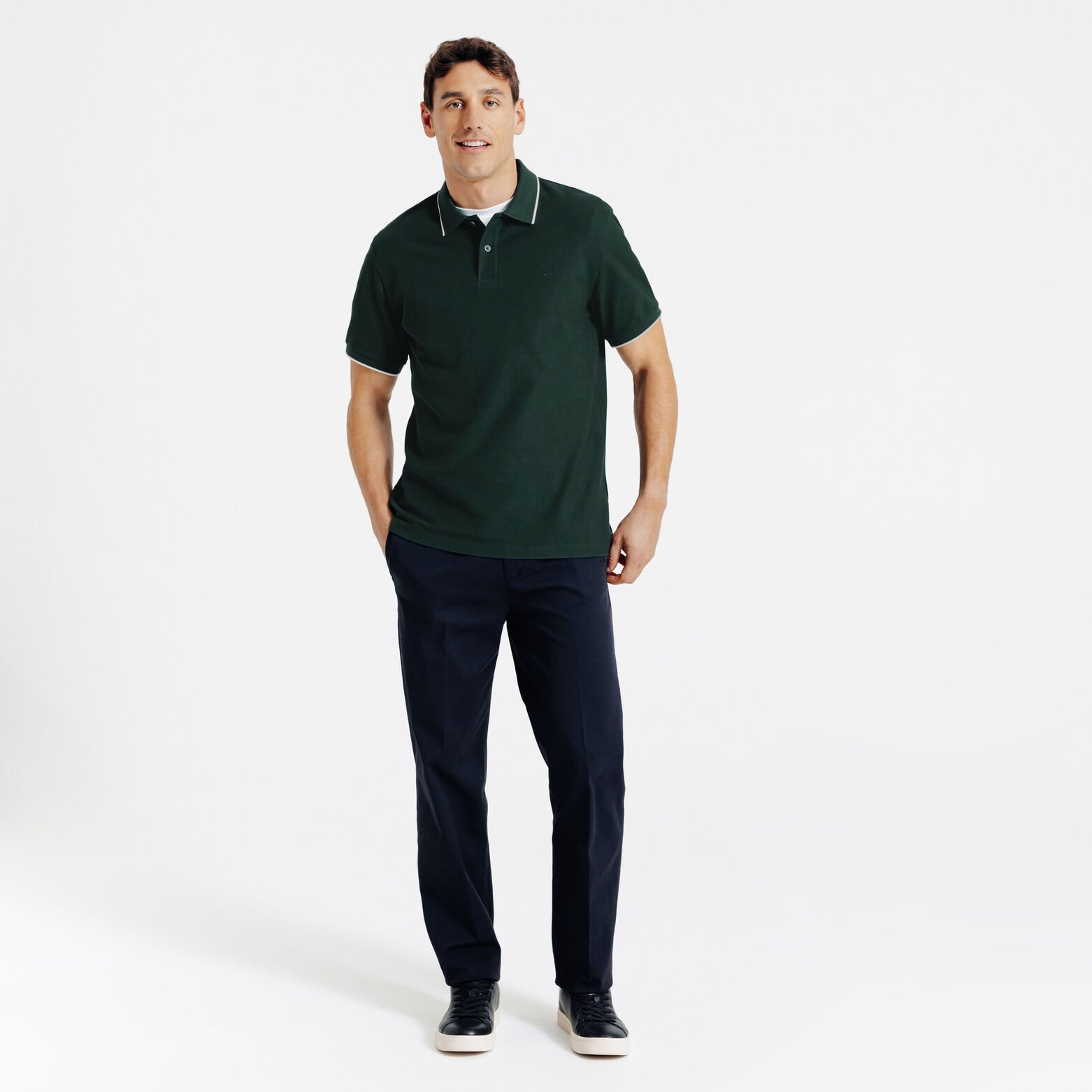 "Le Parfait by Jules" effen polo korte mouwen 