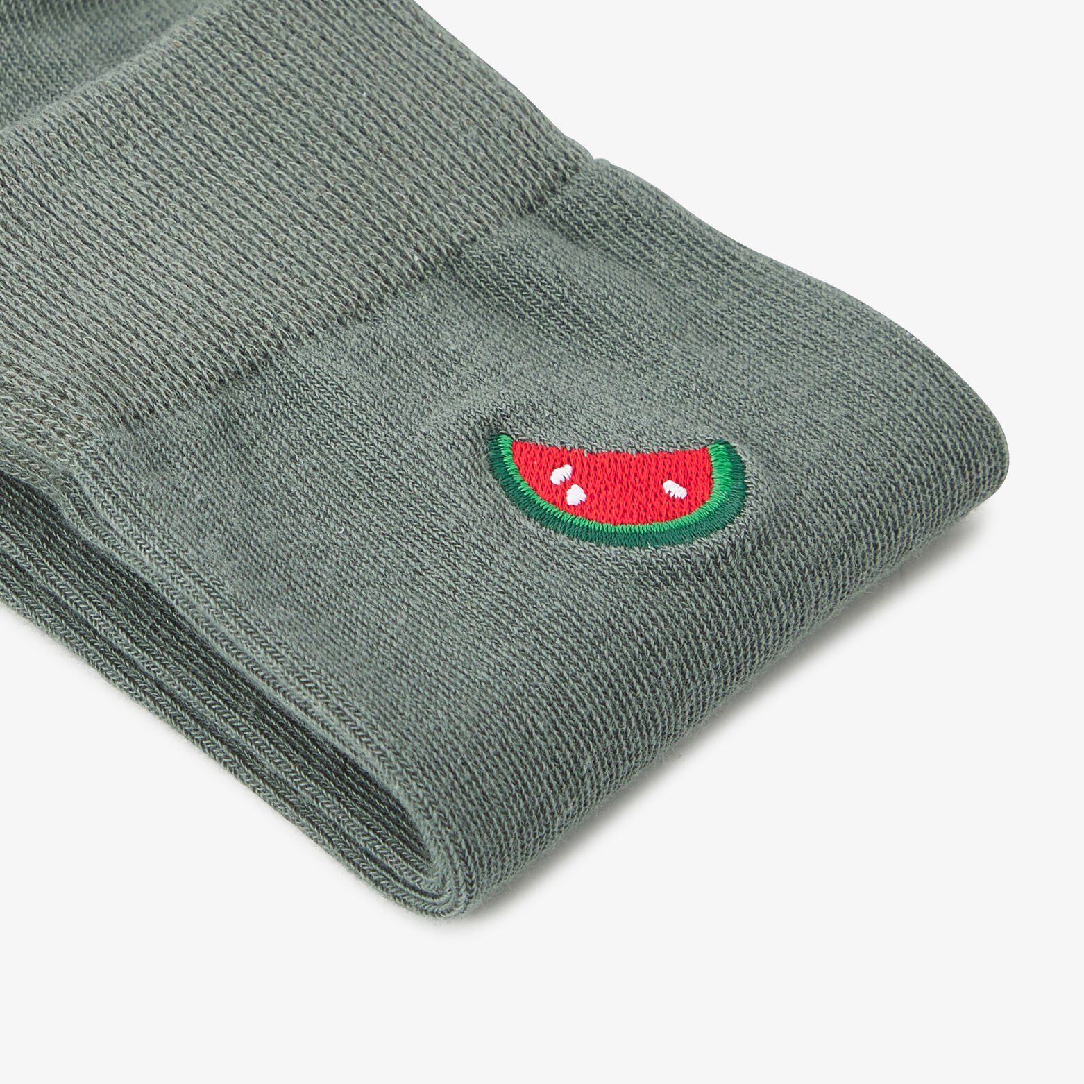 Chaussettes hautes brod&eacute;es