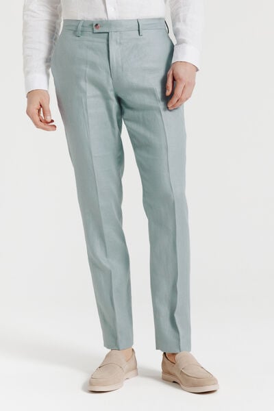 Pantalon de costume confort en lin