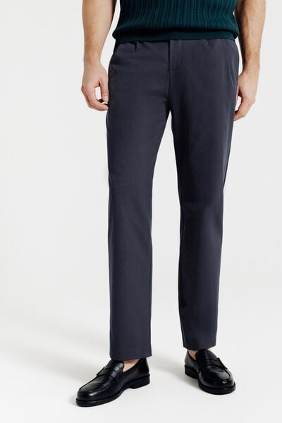 Pantalon chino &agrave; plis