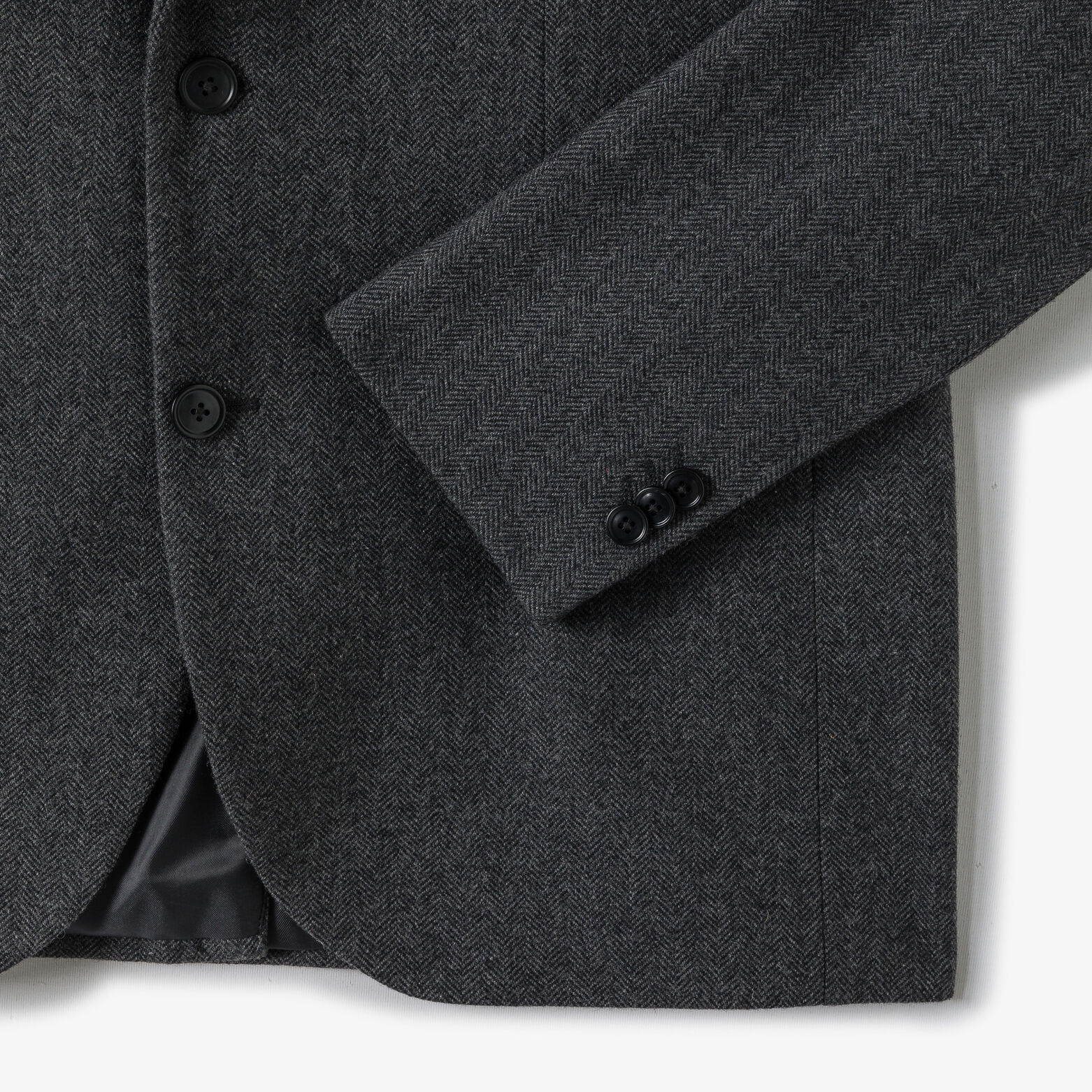 Comfort fit blazerjasje met visgraatmotief