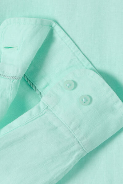 Chemise 100% lin regular unie
