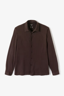 Chemise en maille coton slim