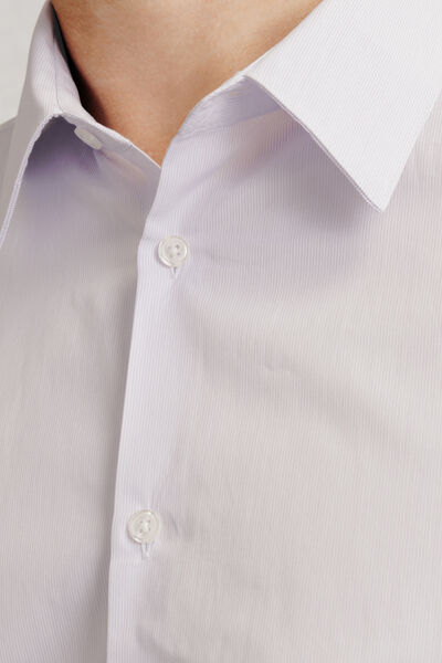 Chemise en coton regular ray&eacute;e