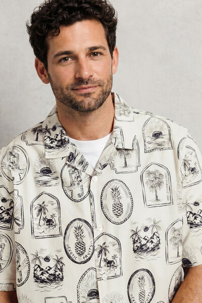 Chemisette imprim&eacute; regular