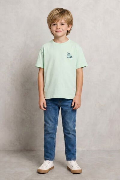 Tee shirt enfant  f&ecirc;te des p&egrave;res imprim&eacute; poitrine