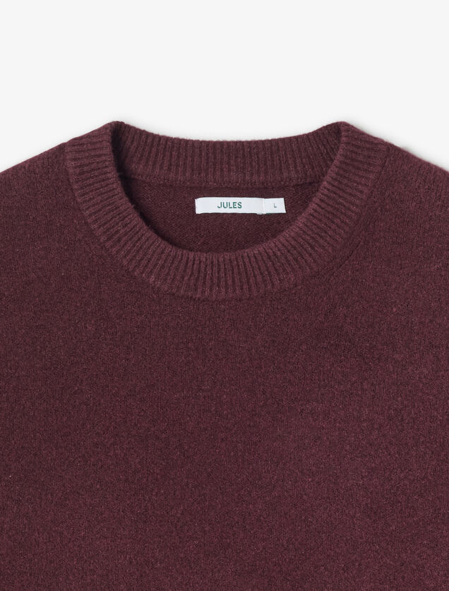 Pluizig trui ronde hals