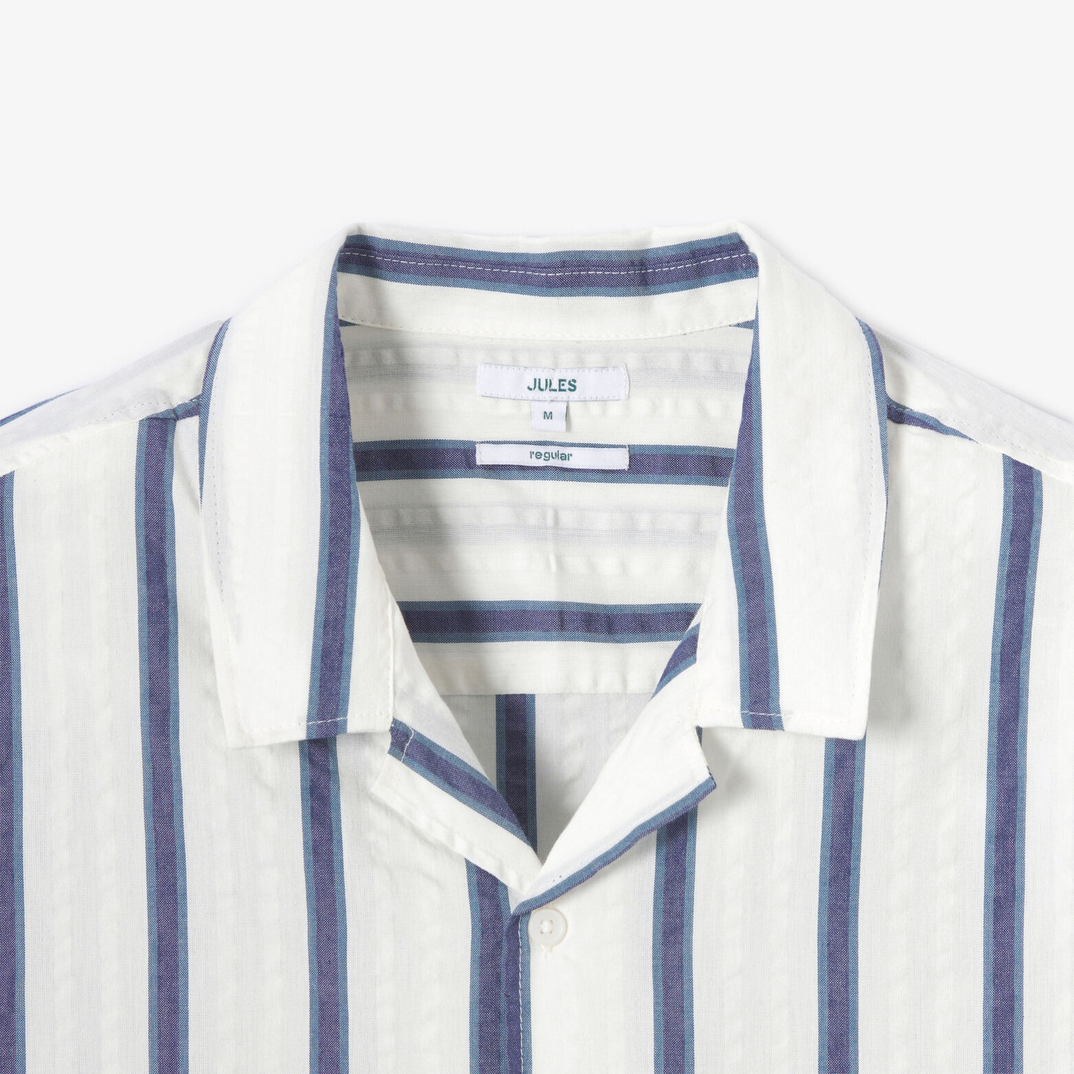 Gestreept hemdje in seersucker katoen