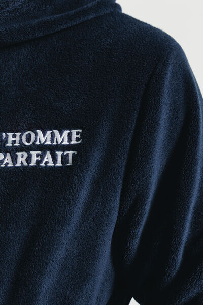 Peignoir brodé "l'homme parfait"