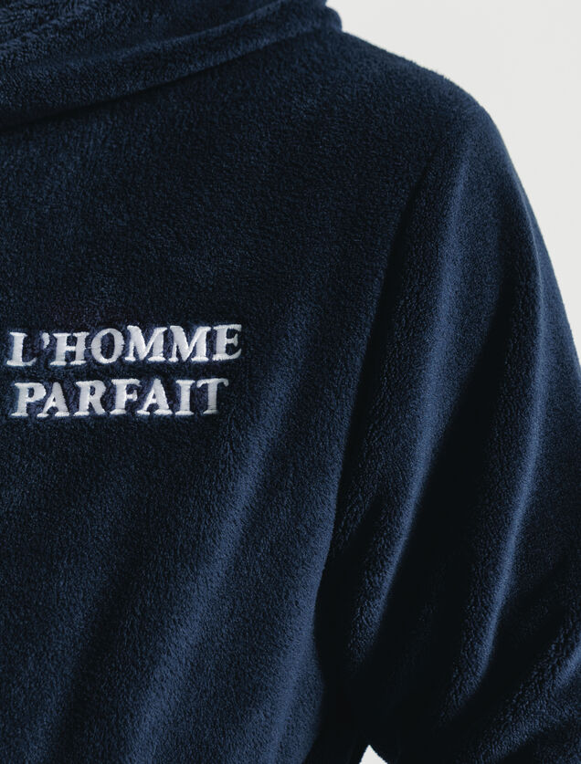 Peignoir brod&eacute; "l'homme parfait"