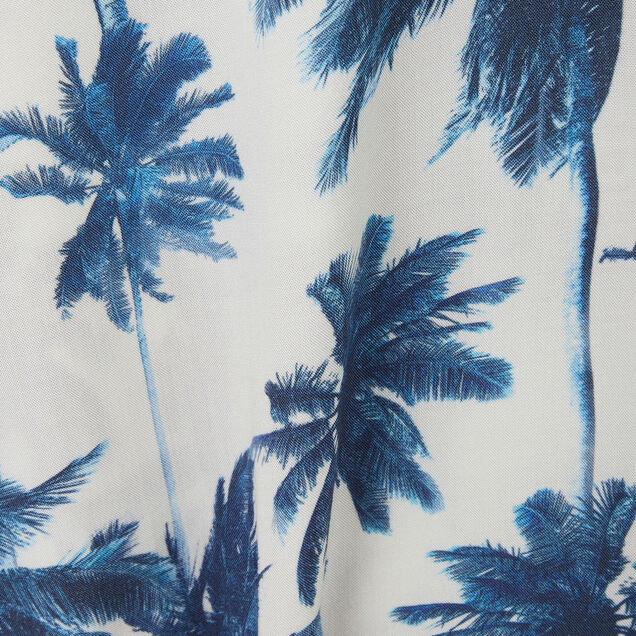 Chemise hawaienne palmier viscose ecovero