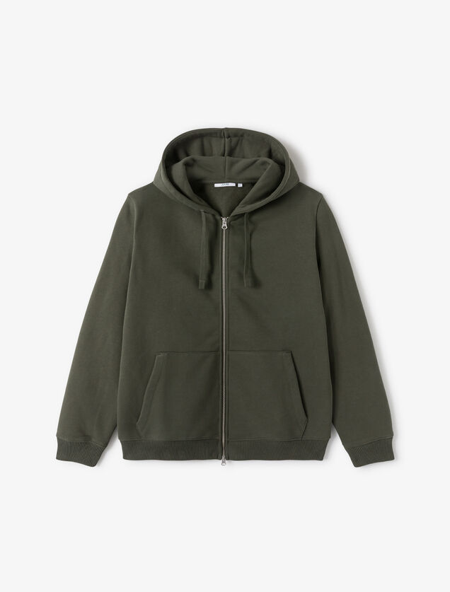 Sweat &agrave; capuche zipp&eacute; heavy weight