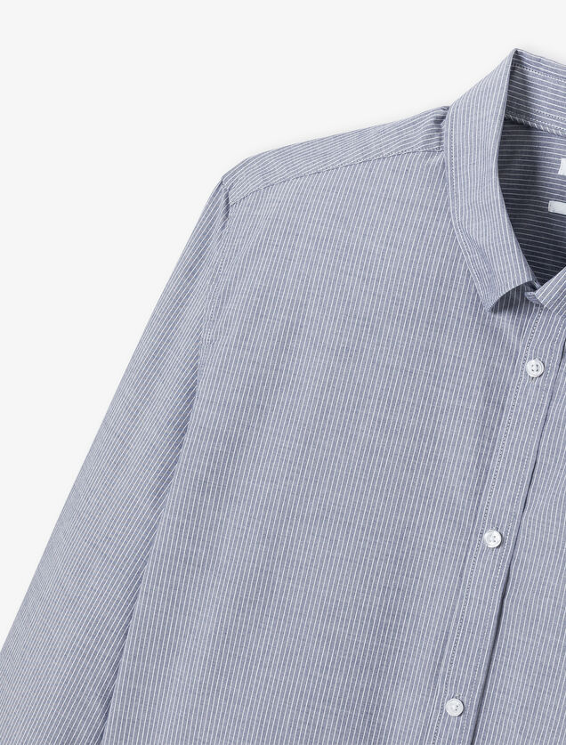 Chemise en coton ray&eacute;e