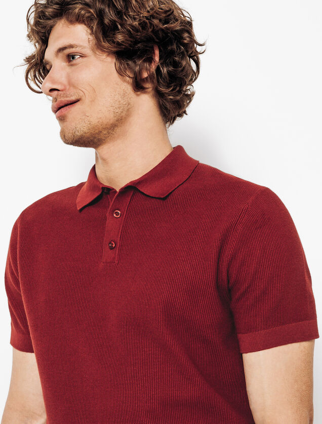 Polo en maille micro piqu&eacute;
