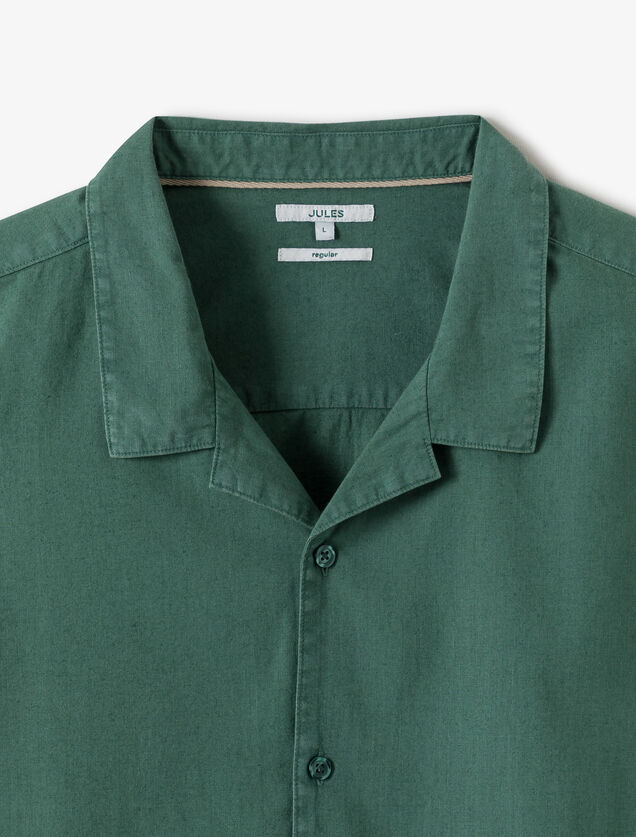 Chemisette en coton lin unie