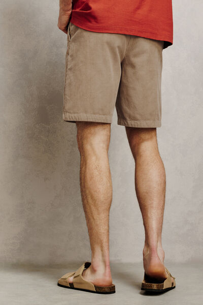 Bermuda velours c&ocirc;tel&eacute;