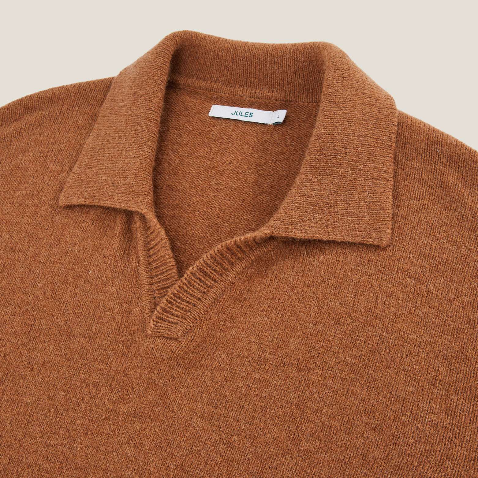 Polo en maille col resort