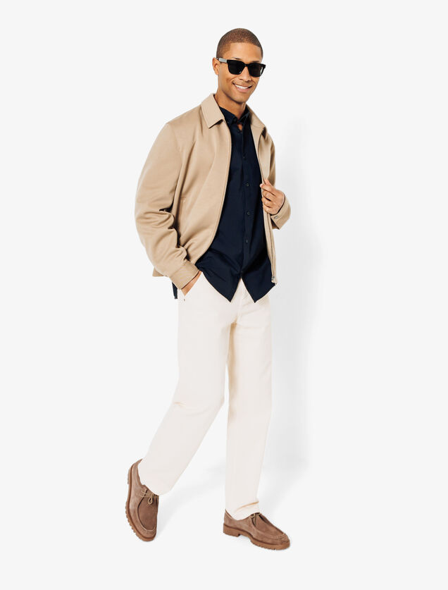 Chemise en coton col boutonné