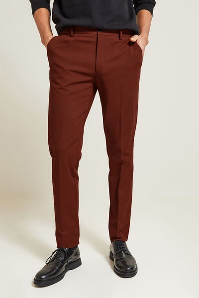 Pantalon de costume extra slim bi-stretch Rouge