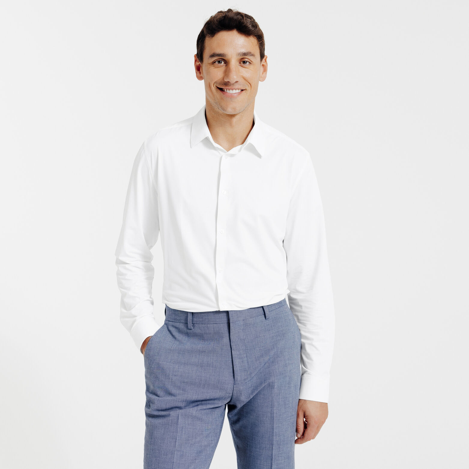Chemise slim unie