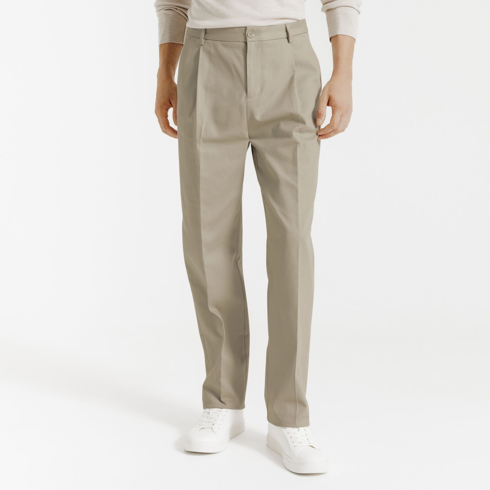 Pantalon chino loose à plis