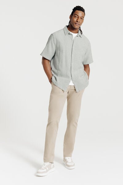 Effen gebreid hemdje in katoen 