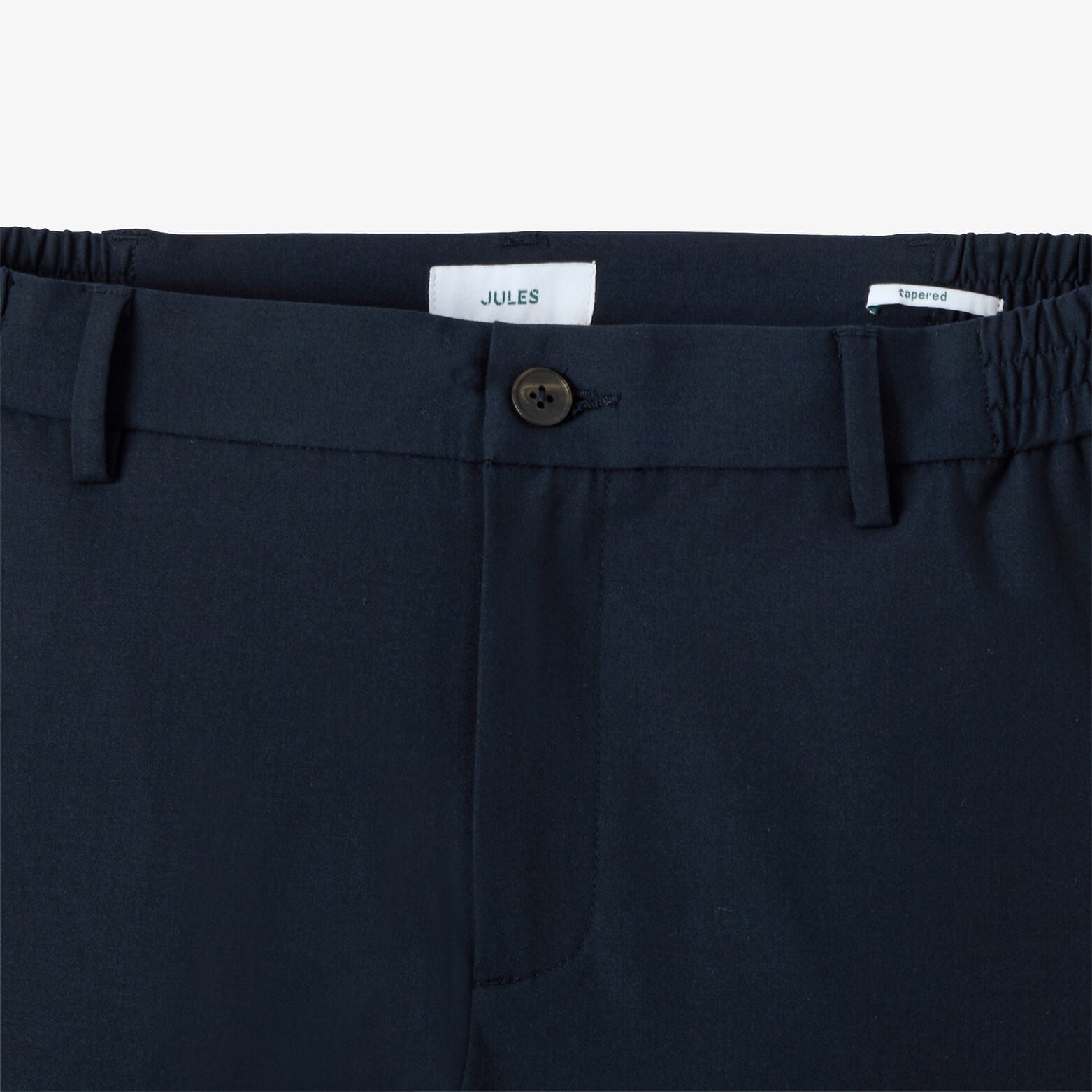 Tapered broek met half-elastische taille