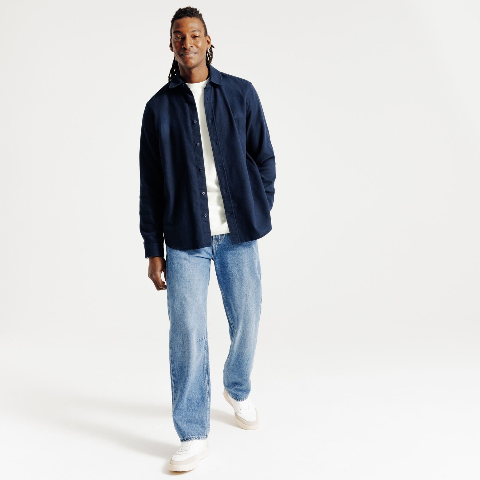 T-shirt lange mouwen in reli&euml;fstof