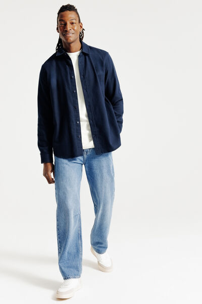 Tee shirt manches longues matière reliéfée