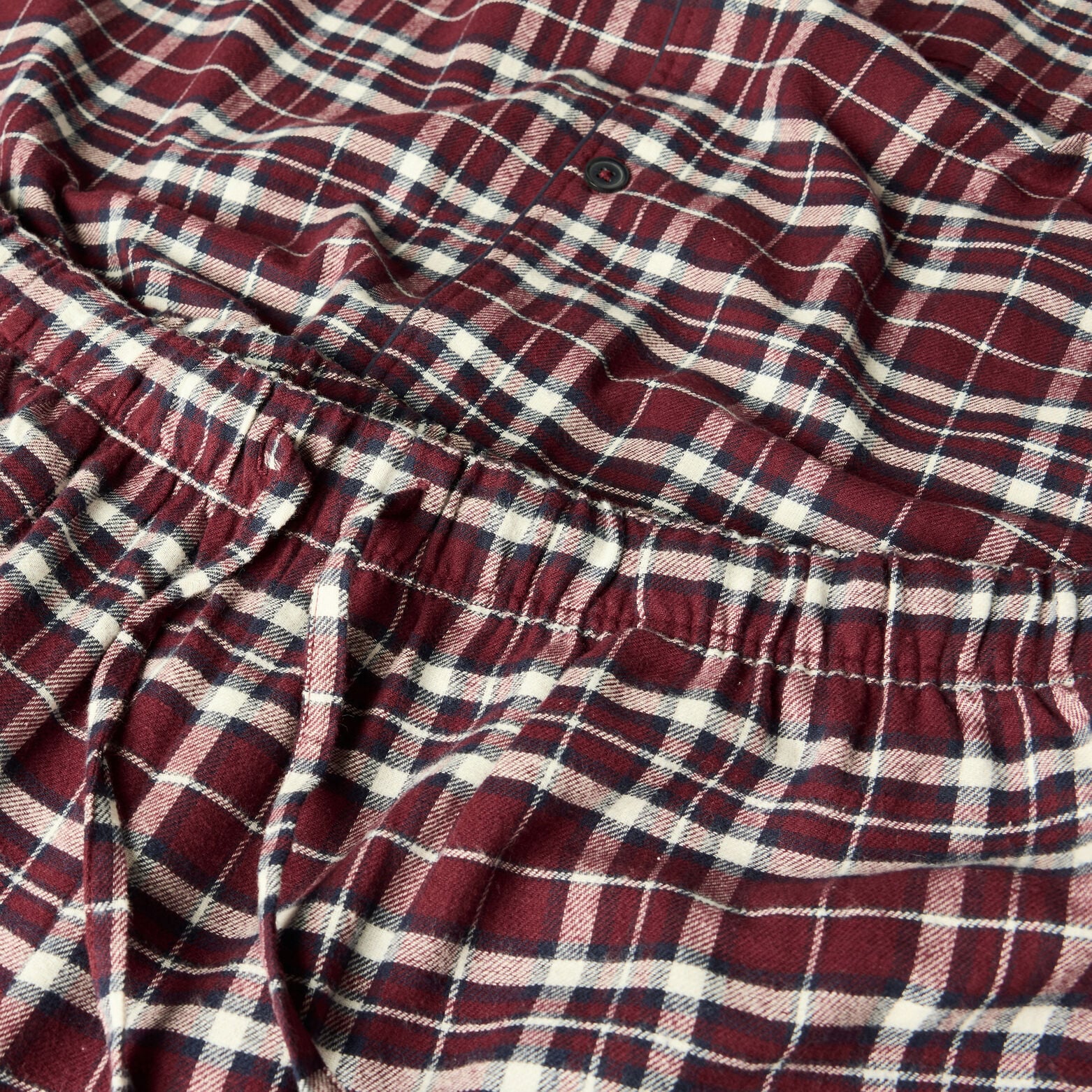 Ensemble pyjama en flanelle &agrave; carreaux