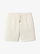 Bermuda taille &eacute;lastiqu&eacute;e gaufr&eacute;