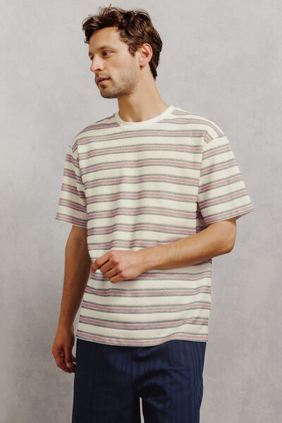 Tee shirt ray&eacute; relax