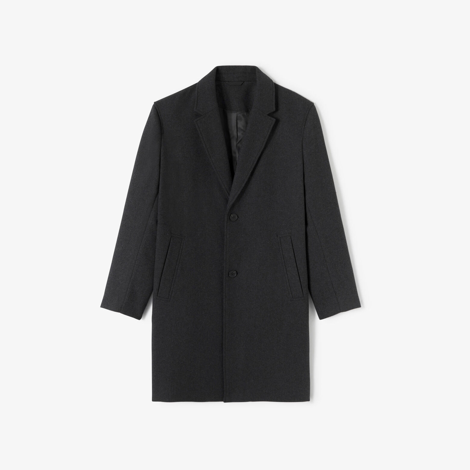 Lange wintermantel met reverskraag