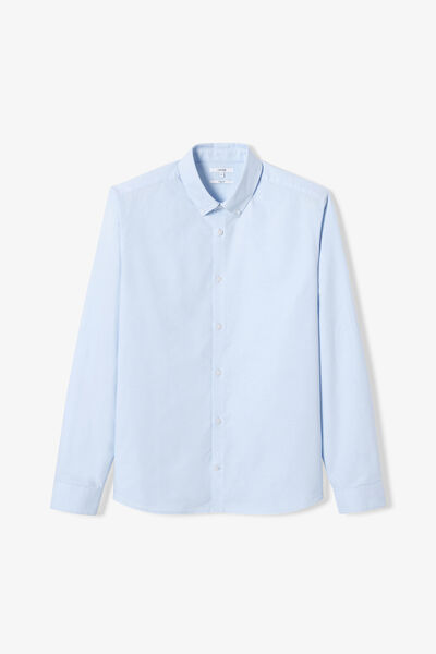 Chemise en coton regular unie
