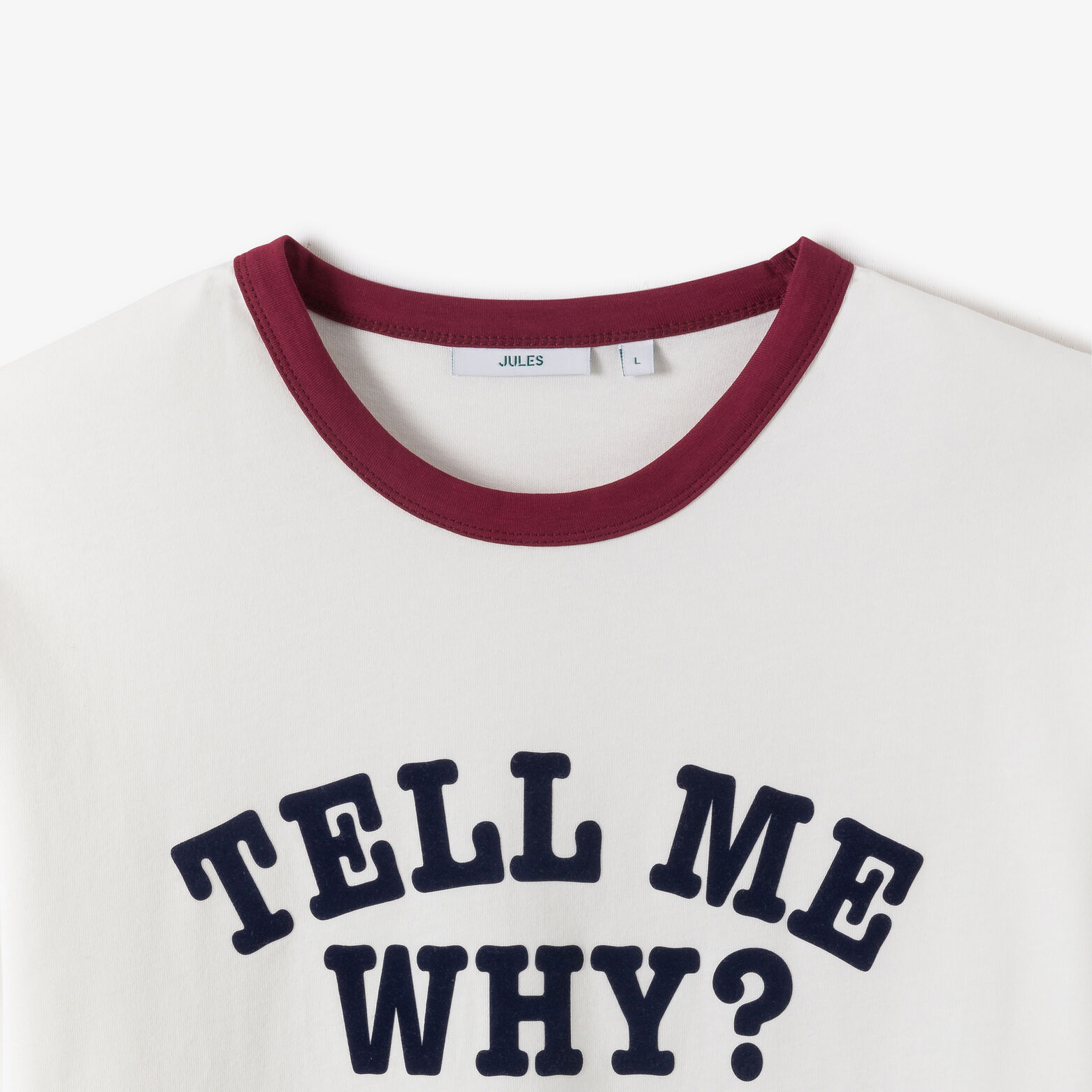 Tee shirt contrasté "Tell me why ?"