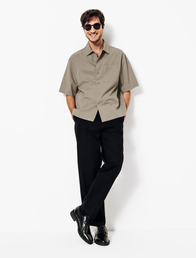 Chemisette en coton TENCEL&iquest;Lyocell unie boxy