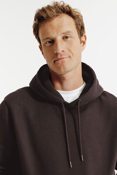 Sweat à capuche uni