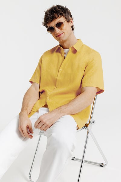 Chemisette 100% lin unie