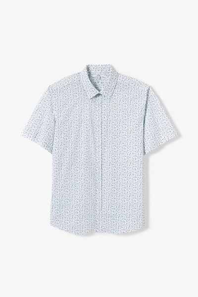 Regular fit hemdje in katoen met bloemenprint