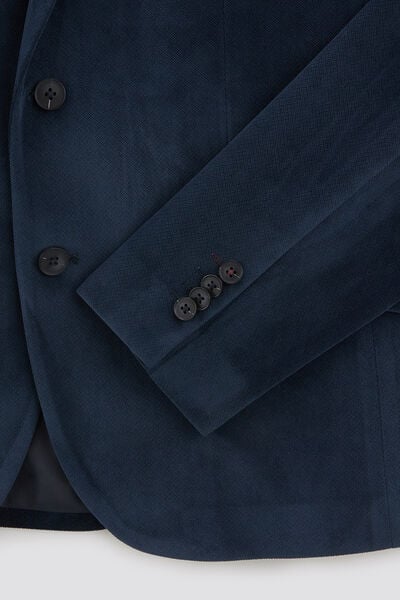 Veste slim en velours
