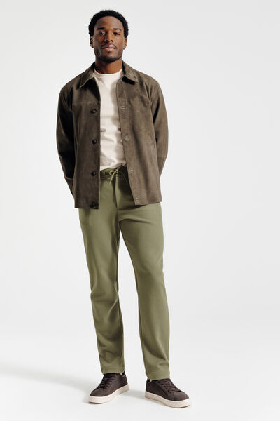 Pantalon chino tapered maille
