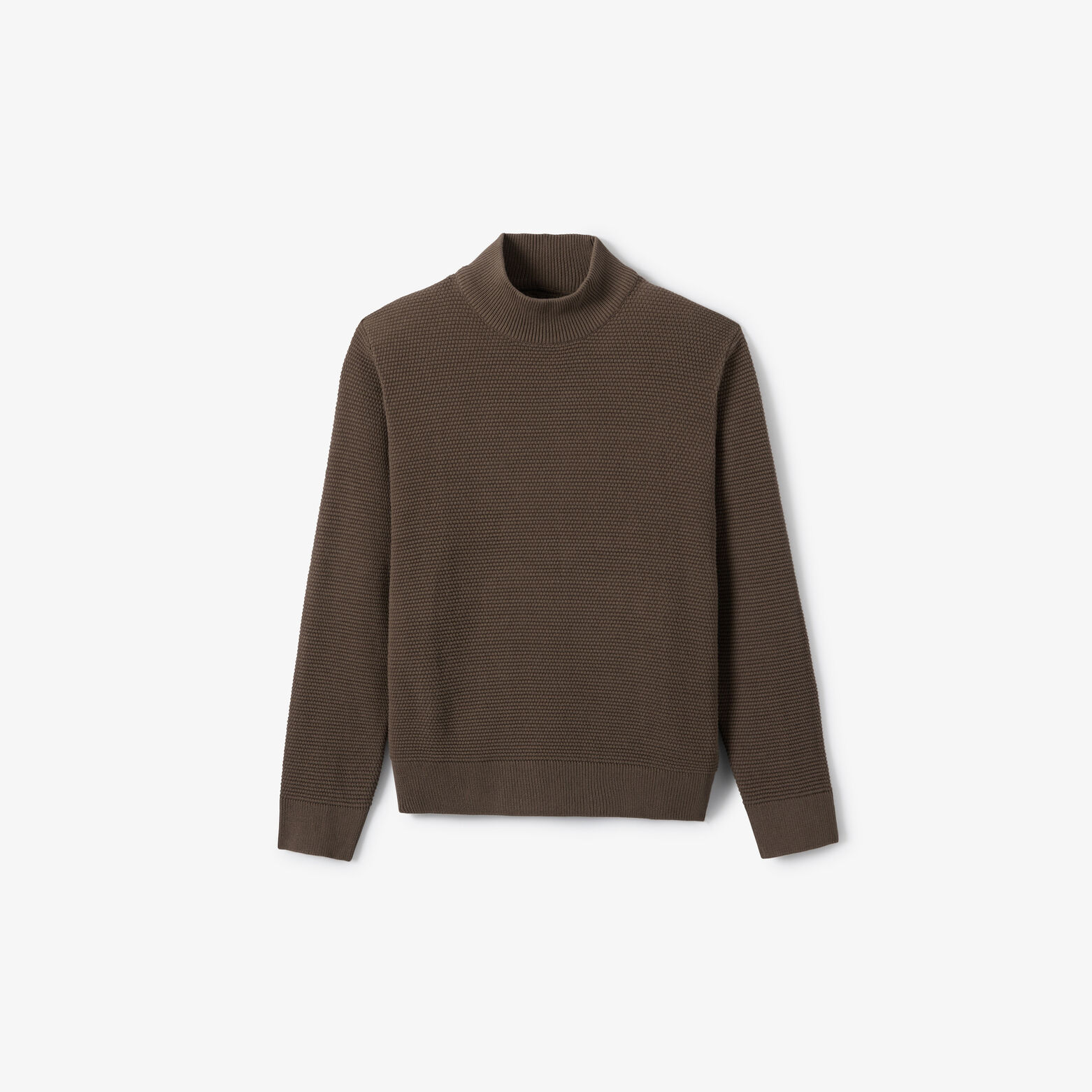 Pull col montant grosse jauge en point de riz