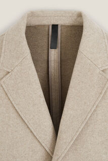 Manteau hiver long col tailleur