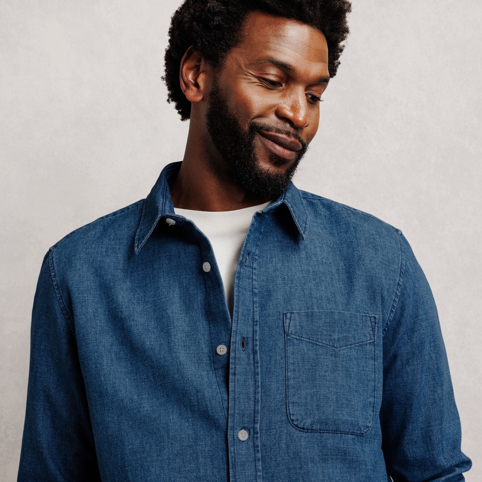 Chemise 100% coton chambray