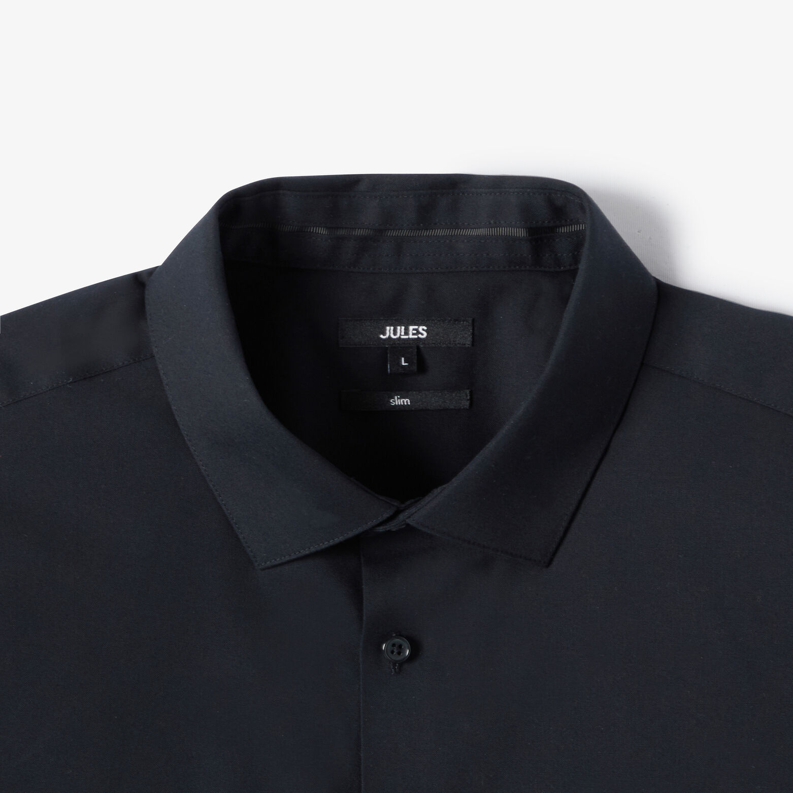 Chemise 100% coton slim sans repassage unie