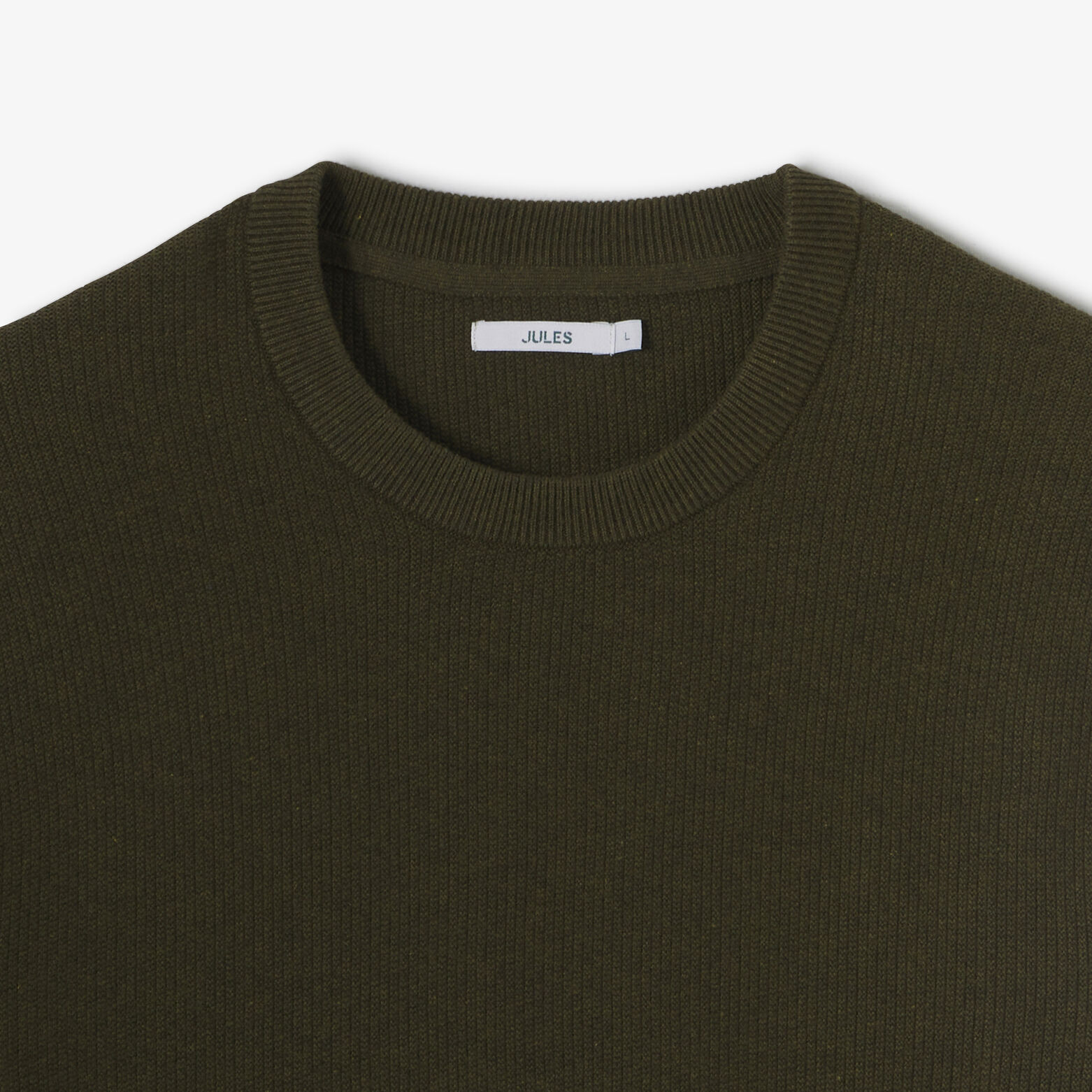 Pull col rond jeux de points fantaisie