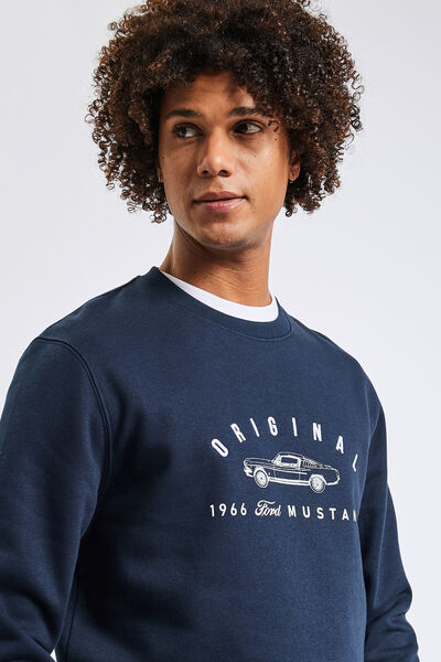 Sweat col rond licence Mustang