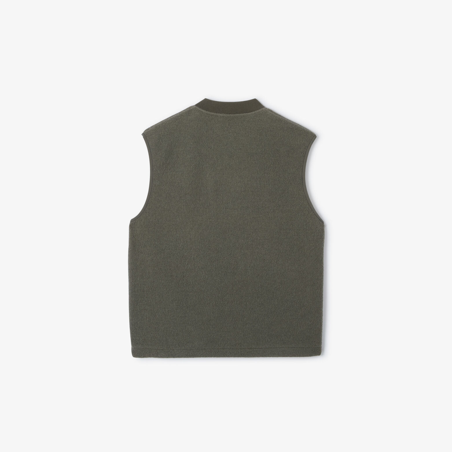 Gilet zipp&eacute; sans manches 100% laine